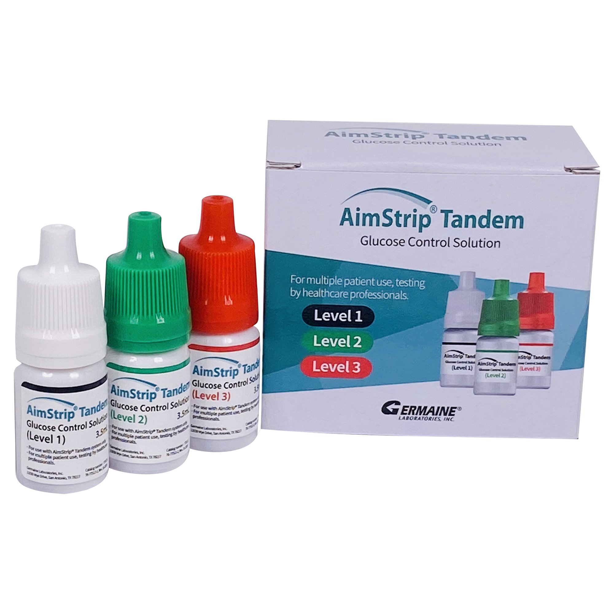 Solution Blood Glucose Control Solution Germaine™ 3.5 mL Level 1, 2 & 3 by Germaine Laboratories  ID 77512